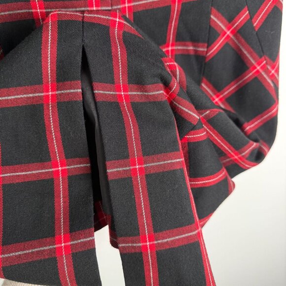 Trina Turk Dress Chiyah Plaid Holiday Shift Dress Sweetheart Neck Size 6 - Picture 9 of 10